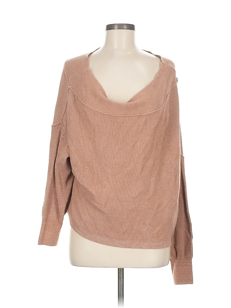 Pre-owned Free People Pullover Sweater In Brown