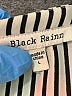 Black Rainn 100% Polyester Stripes Silver 3/4 Sleeve Blouse Size L - photo 7