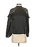 AMUR 100% Silk Black Long Sleeve Silk Top Size XXS - photo 1