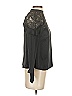 AMUR 100% Silk Black Long Sleeve Silk Top Size XXS - photo 4