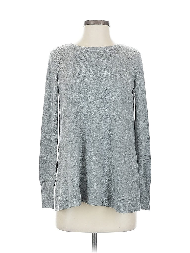 Pre-owned Ann Taylor Loft Pullover Sweater In Gray