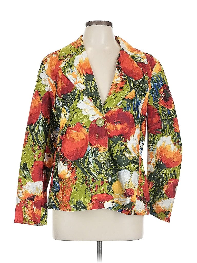 Click to view more detailed imagery on our partner's website Pre-owned Chico's Blazer Jacket In Orange