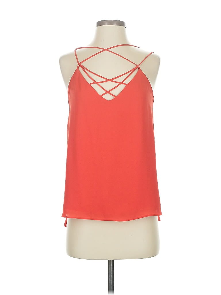 Pre-owned Express Sleeveless Blouse In Orange