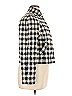 Doncaster Collection Checkered-gingham Ivory Black Jacket Size 14 - photo 4