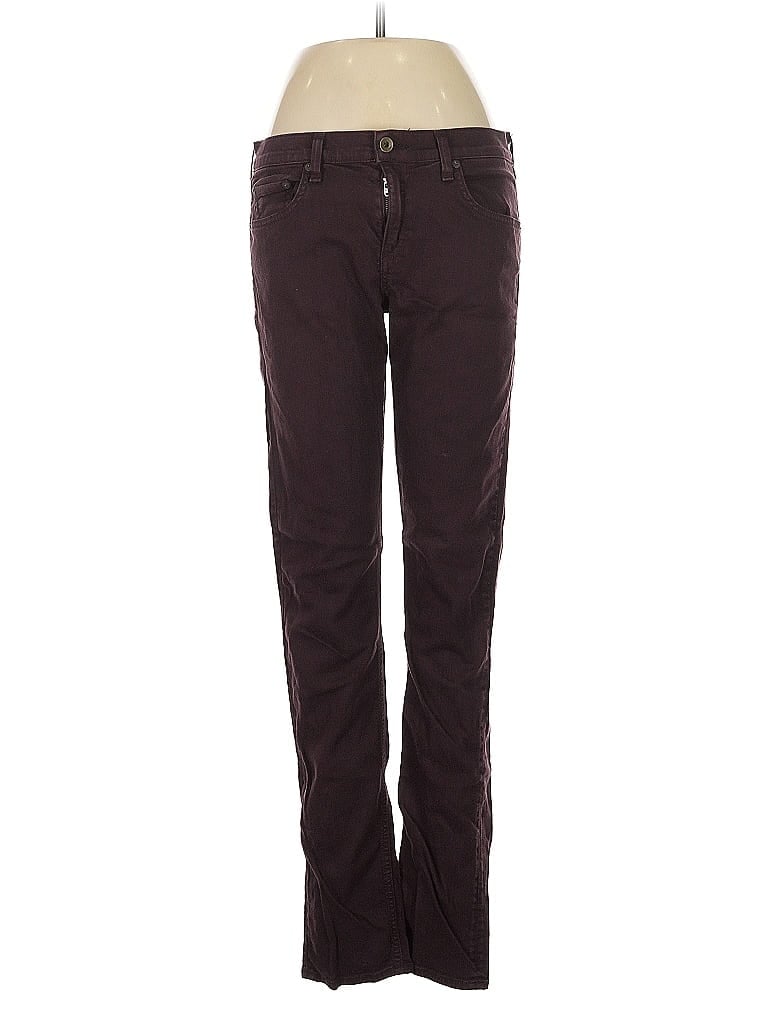 Pre-owned Rag & Bone Casual Pants In Burgundy