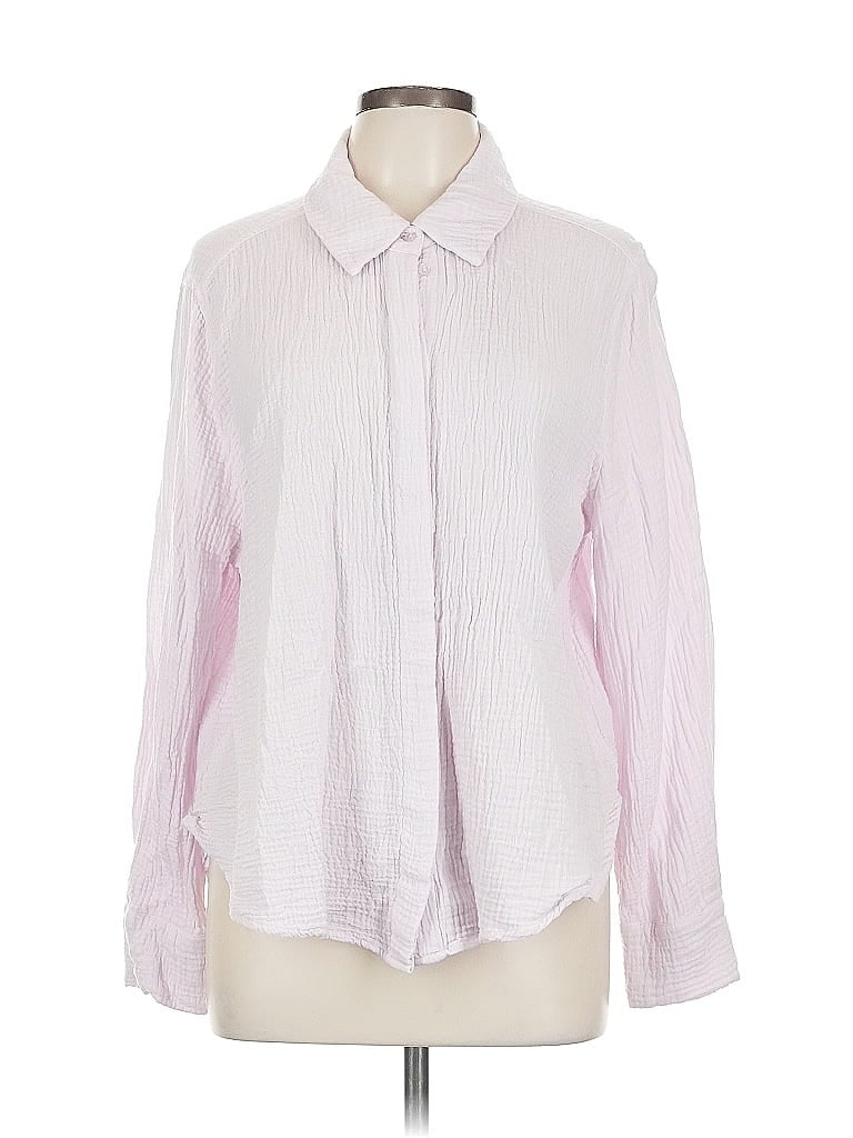 Pre-owned Design History Long Sleeve Blouse In Pink
