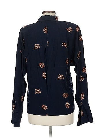 Linda Allard Ellen Tracy Long Sleeve Silk Top (view 2)