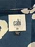 CAbi 100% Polyester Floral Blue 3/4 Sleeve Blouse Size XS - photo 7