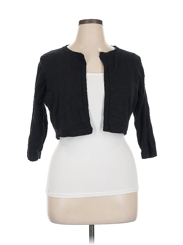 Pre-owned Unbranded Cardigan Sweater In Black