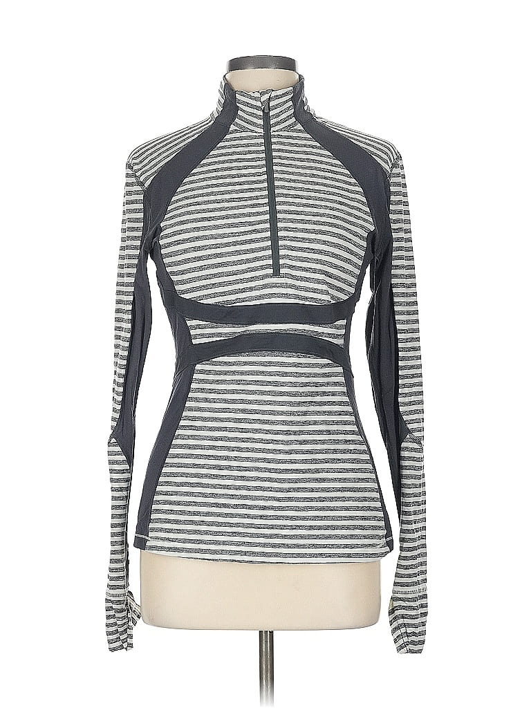 Pre-owned Lululemon Athletica Long Sleeve Turtleneck In Gray