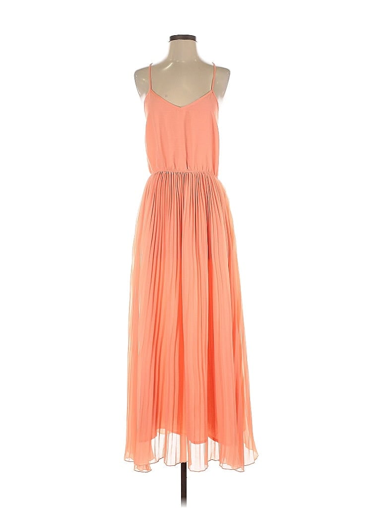 Pre-owned Bar Iii Casual Dress In Orange