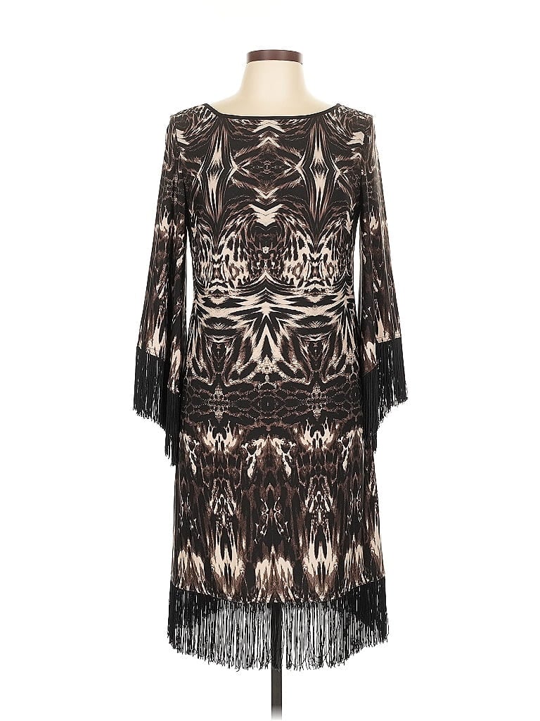 Pre-owned R & M Richards Cocktail Dress In Brown