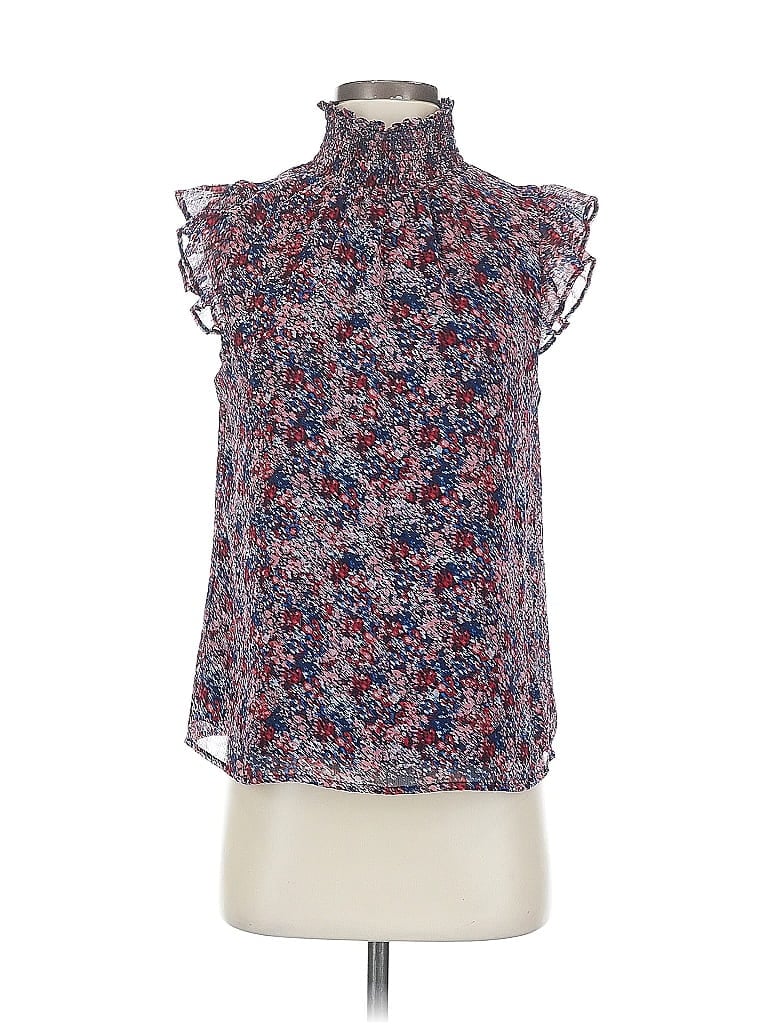 Pre-owned Banana Republic Factory Store Sleeveless Blouse In Blue