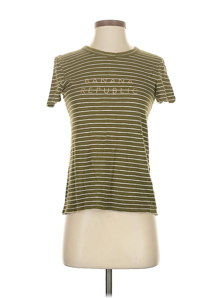 Pre-owned Banana Republic Short Sleeve T-shirt In Green