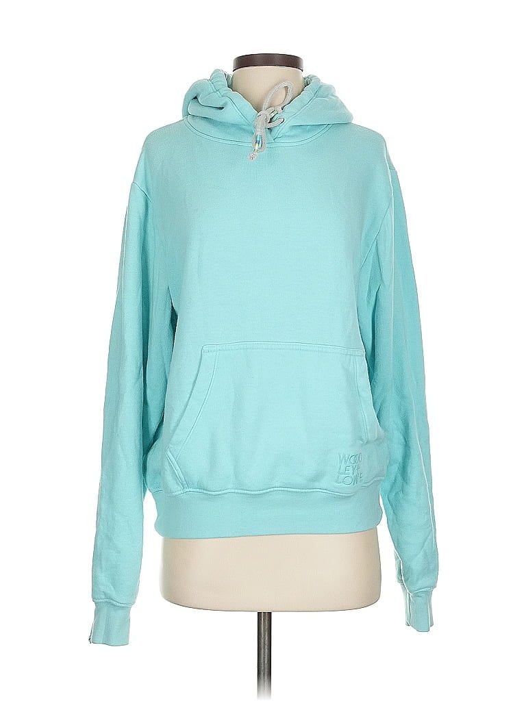 Pre-owned Woodley + Lowe Pullover Hoodie In Blue