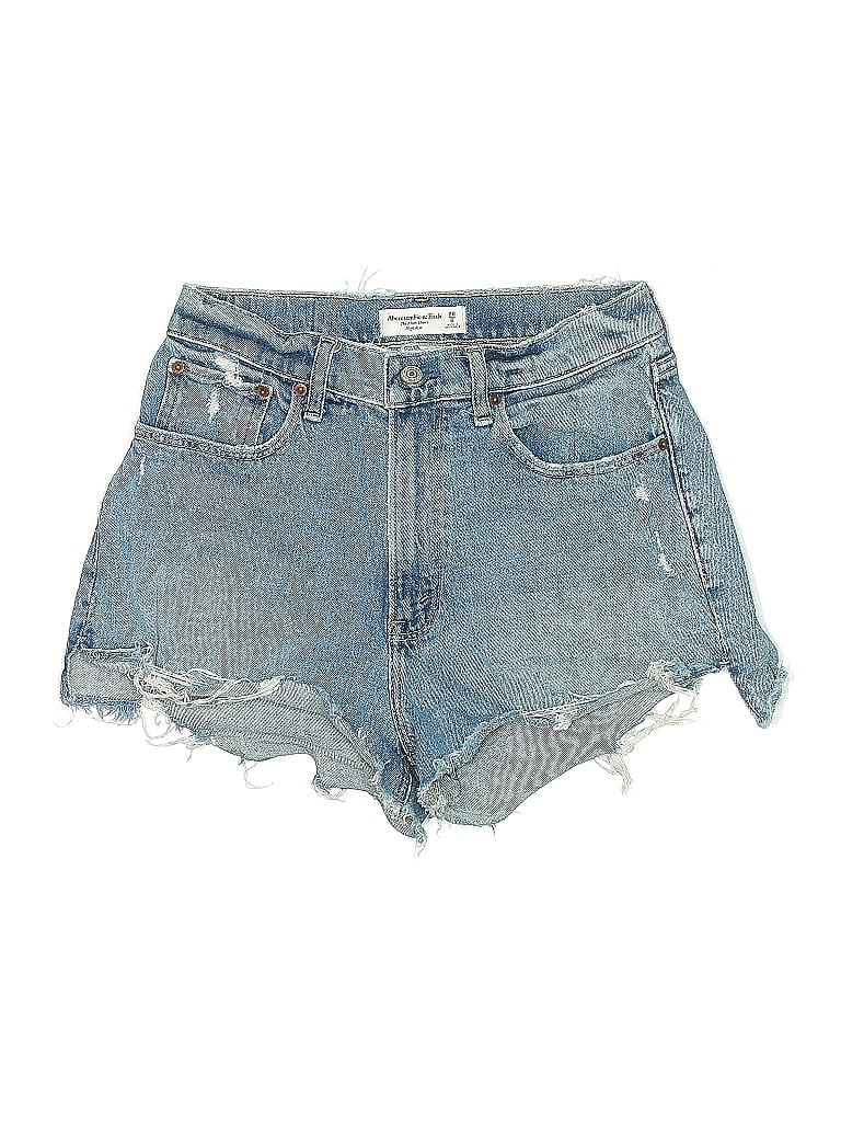 Click to view more detailed imagery on our partner's website Pre-owned Abercrombie & Fitch Denim Shorts In Blue