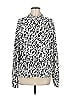 Something Navy White Black Long Sleeve Turtleneck Size M - photo 1