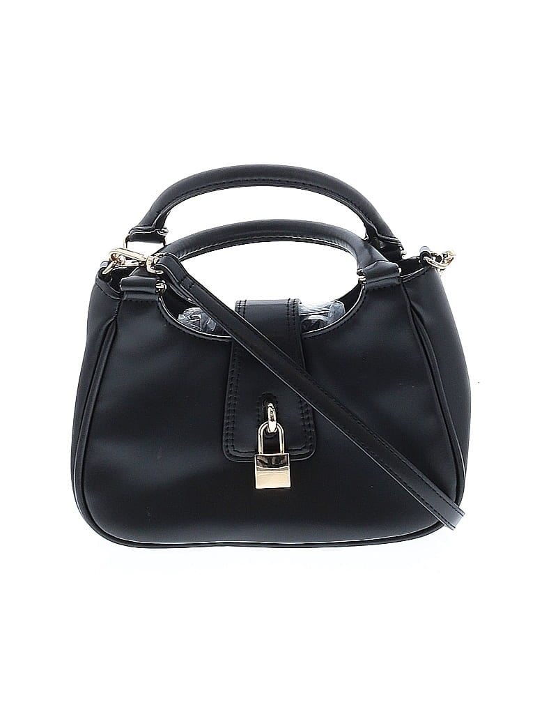 Pre-owned Unbranded Leather Satchel In Black