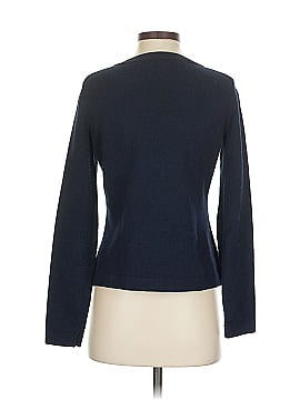 90s BANANA REPUBLIC ニットカーディガン ネイビー/TW342 ニット 配色トッパーカーディガン レディース(M ネイビー×ブルー
