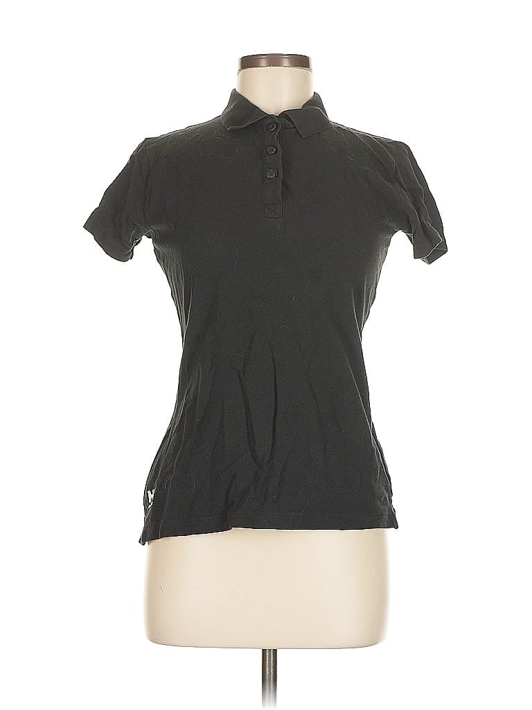 Pre-owned Assorted Brands Short Sleeve Polo Shirt In Black