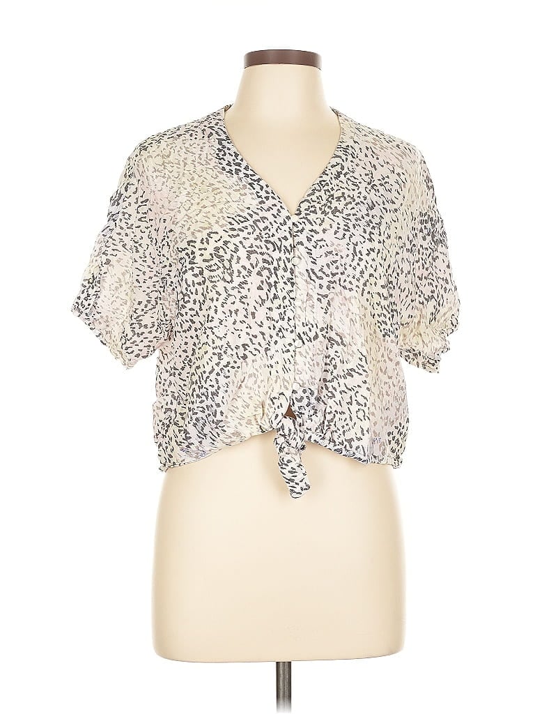 Pre-owned Rails Short Sleeve T-shirt In White