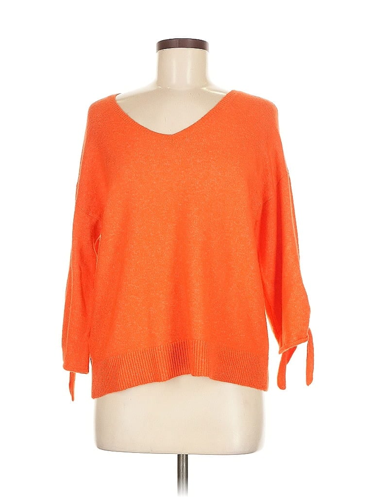 Pre-owned Ann Taylor Loft Outlet Pullover Sweater In Orange