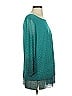 Ali Miles Teal 3/4 Sleeve Blouse Size S - photo 4