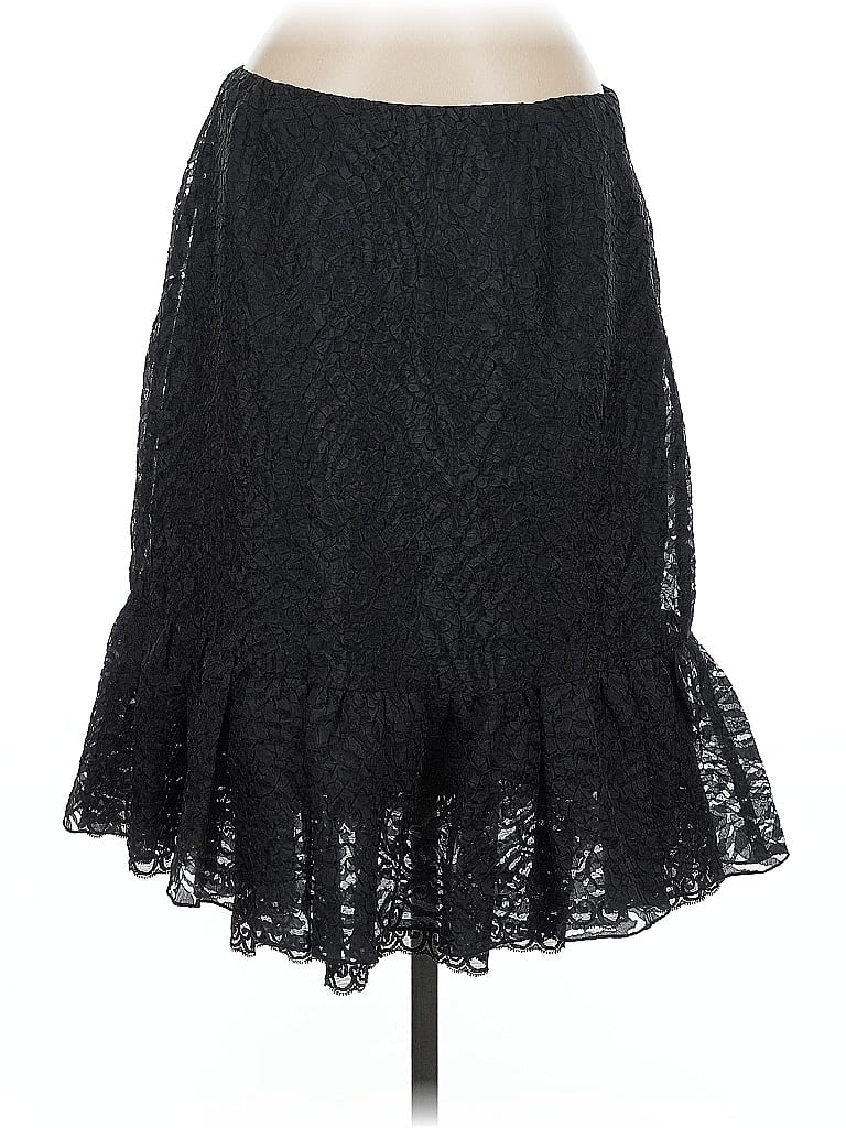 Pre-owned Oscar By Oscar De La Renta Formal Skirt In Black