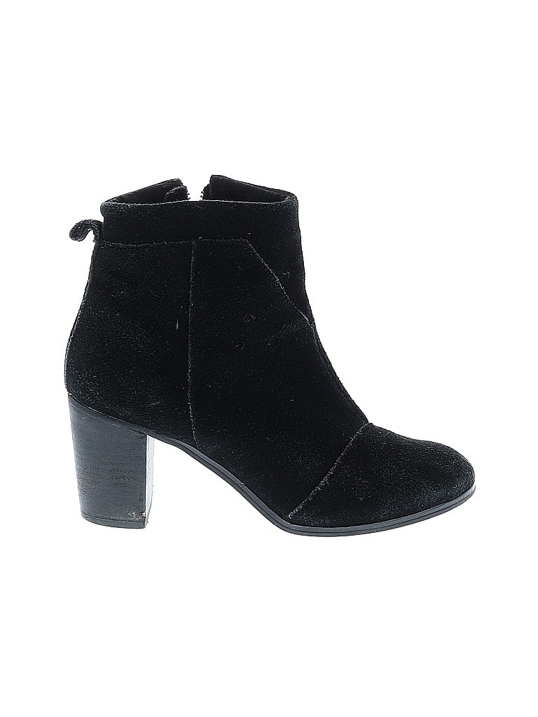 Pre-owned Toms Ankle Boots In Black