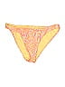 Rusty Print Yellow Swimsuit Bottoms Size S - photo 1