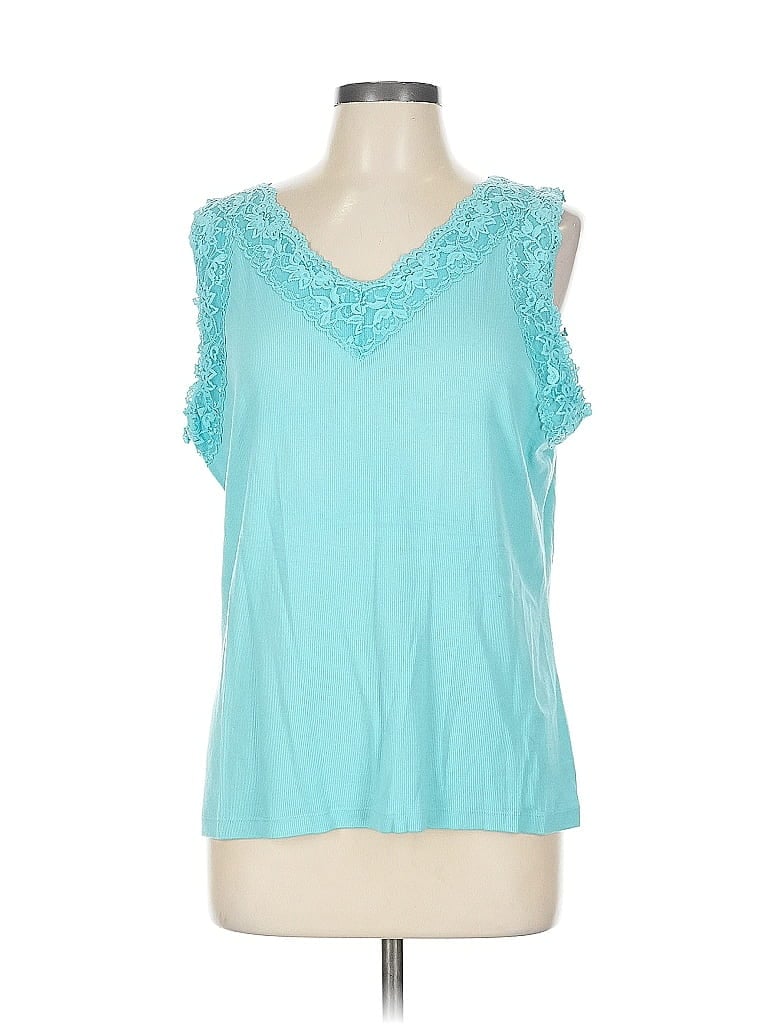 Pre-owned Unbranded Sleeveless T-shirt In Blue