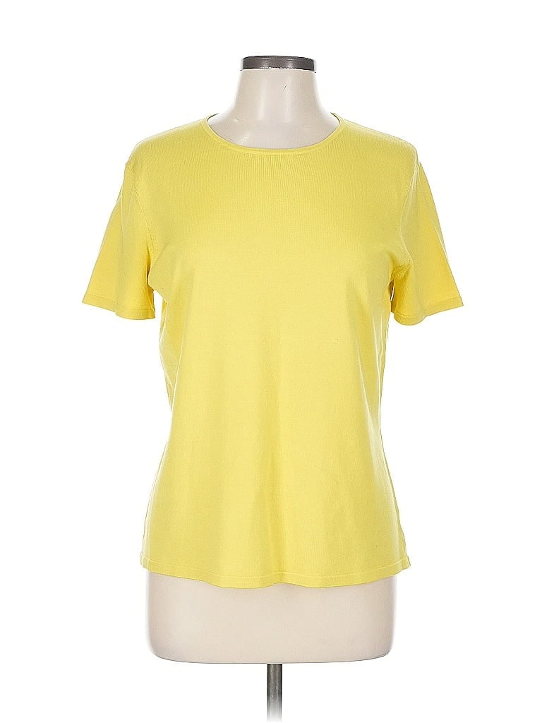 Pre-owned Jones New York Cardigan Sweater In Yellow