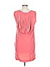 Zara Basic 100% Polyester Solid Pink Casual Dress Size L - photo 2