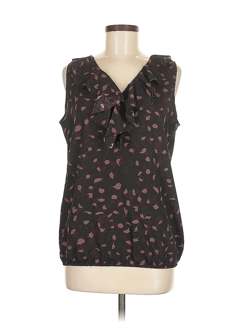 Pre-owned Ann Taylor Loft Outlet Sleeveless Blouse In Black