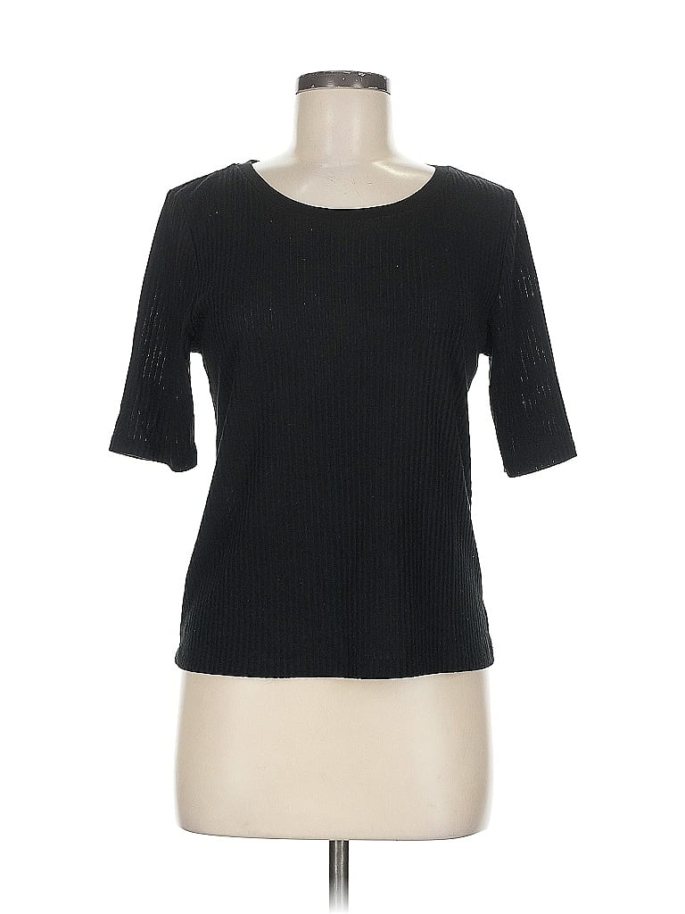 Pre-owned Banana Republic Factory Store 3/4 Sleeve T-shirt In Black