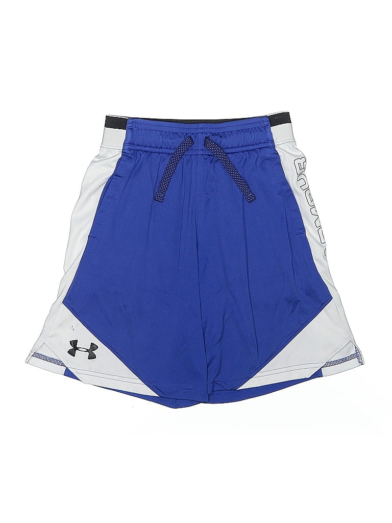 Click to view more detailed imagery on our partner's website Pre-owned Under Armour Kids' Athletic Shorts In Blue