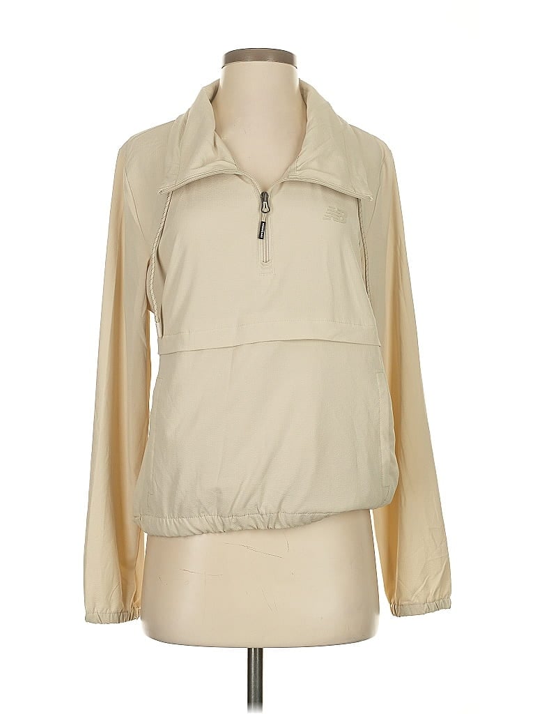 Pre-owned New Balance Cardigan Sweater In Brown