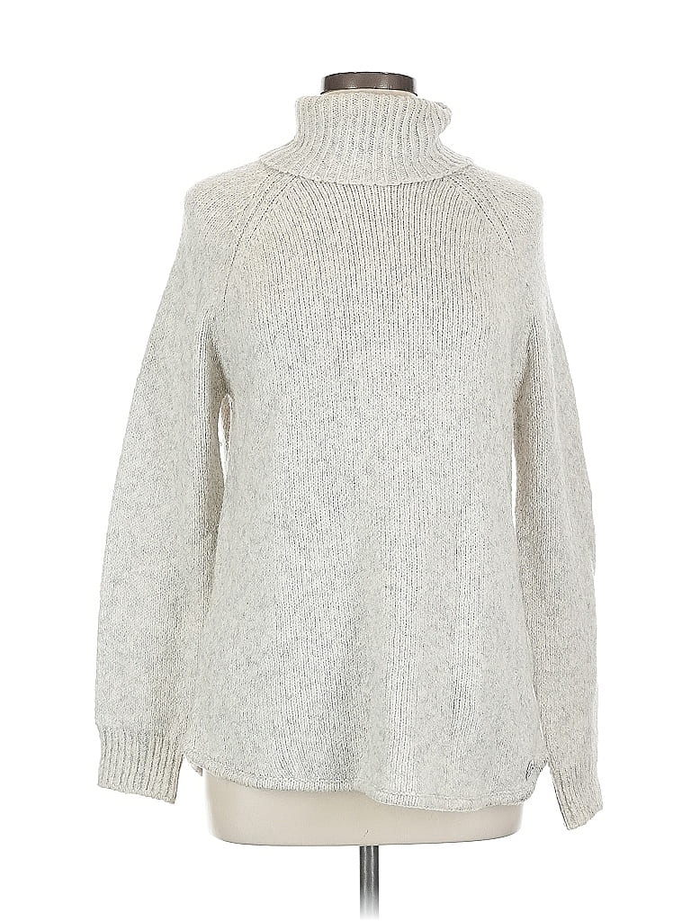 Pre-owned Michael Michael Kors Turtleneck Sweater In White