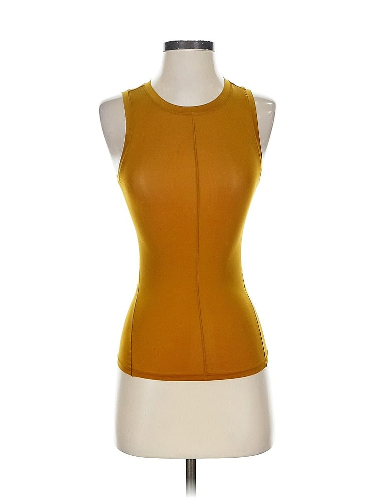 Click to view more detailed imagery on our partner's website Pre-owned Lululemon Athletica Sleeveless T-shirt In Yellow