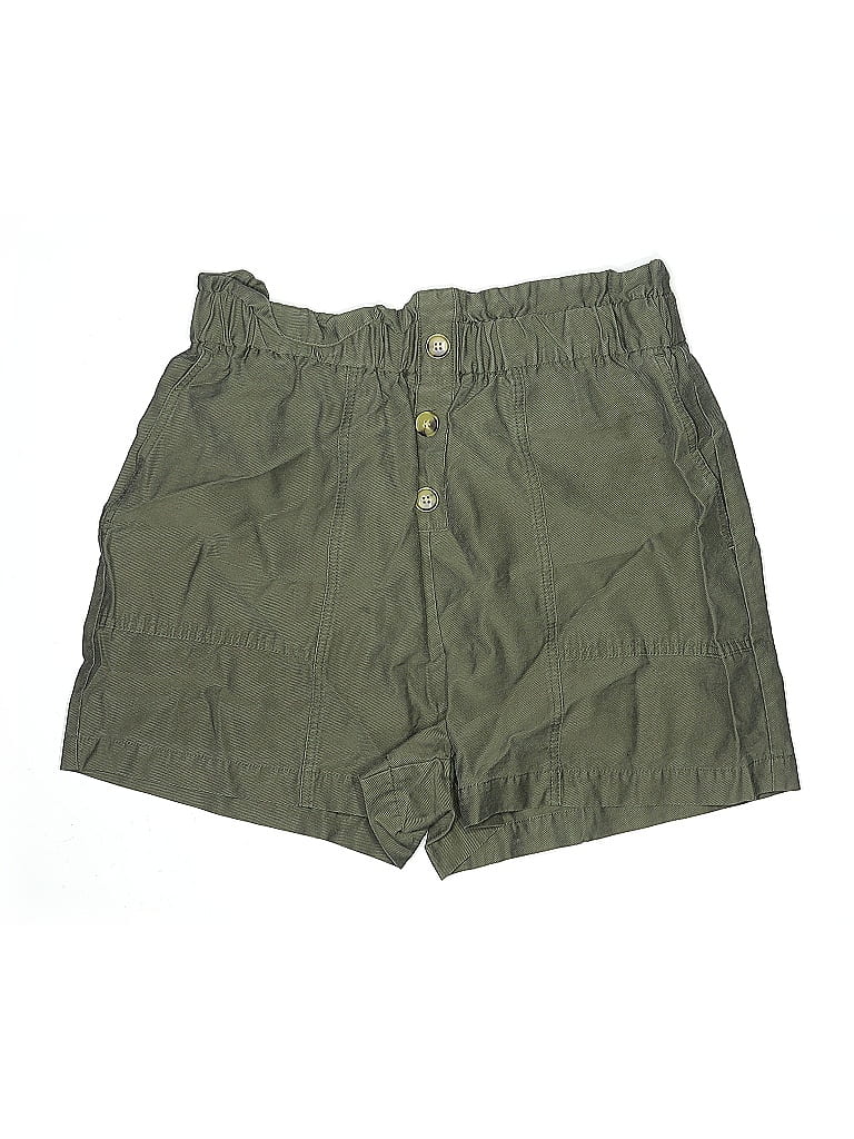 Click to view more detailed imagery on our partner's website Pre-owned Zara Khaki Shorts In Green