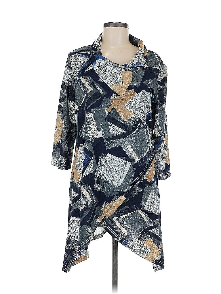 Pre-owned Creation Casual Dress In Gray