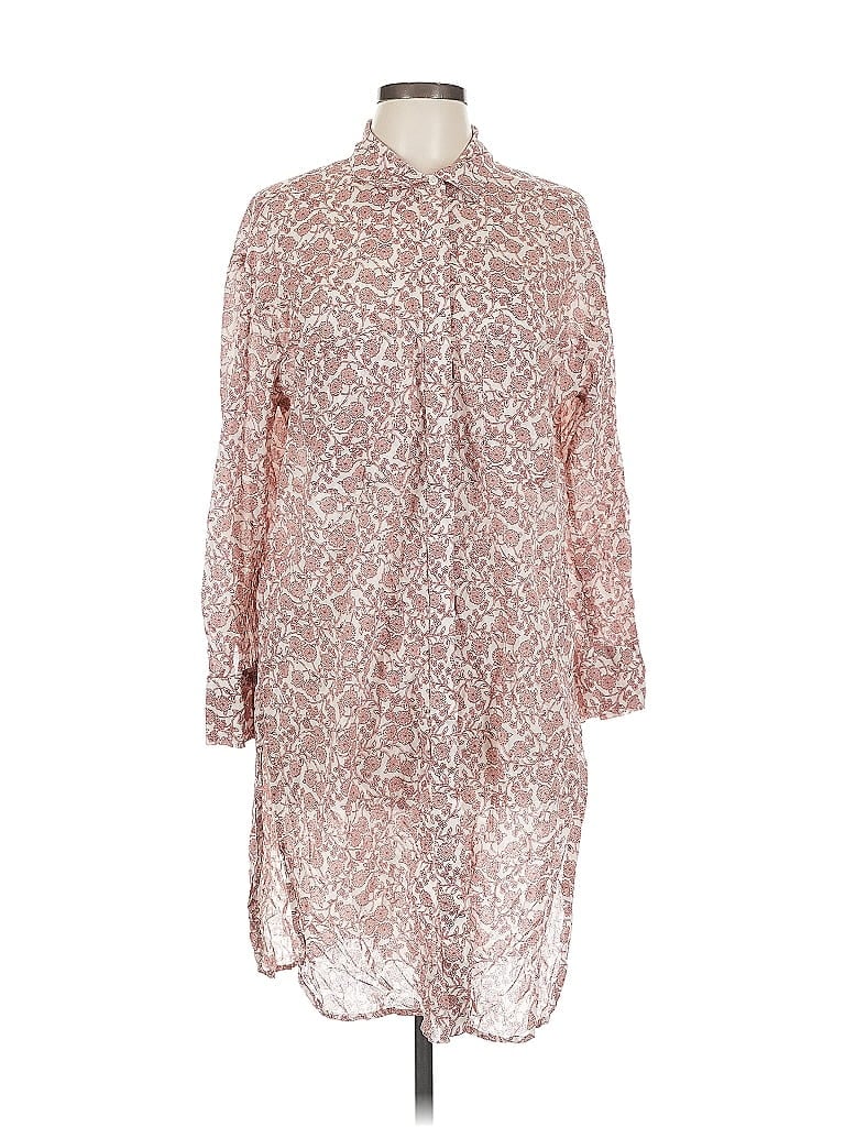 Pre-owned Mng Long Sleeve Blouse In Pink