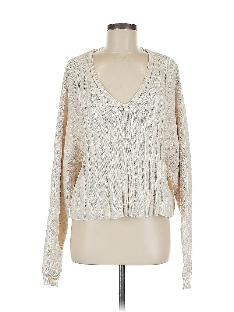 Pre-owned La Hearts Pullover Sweater In White