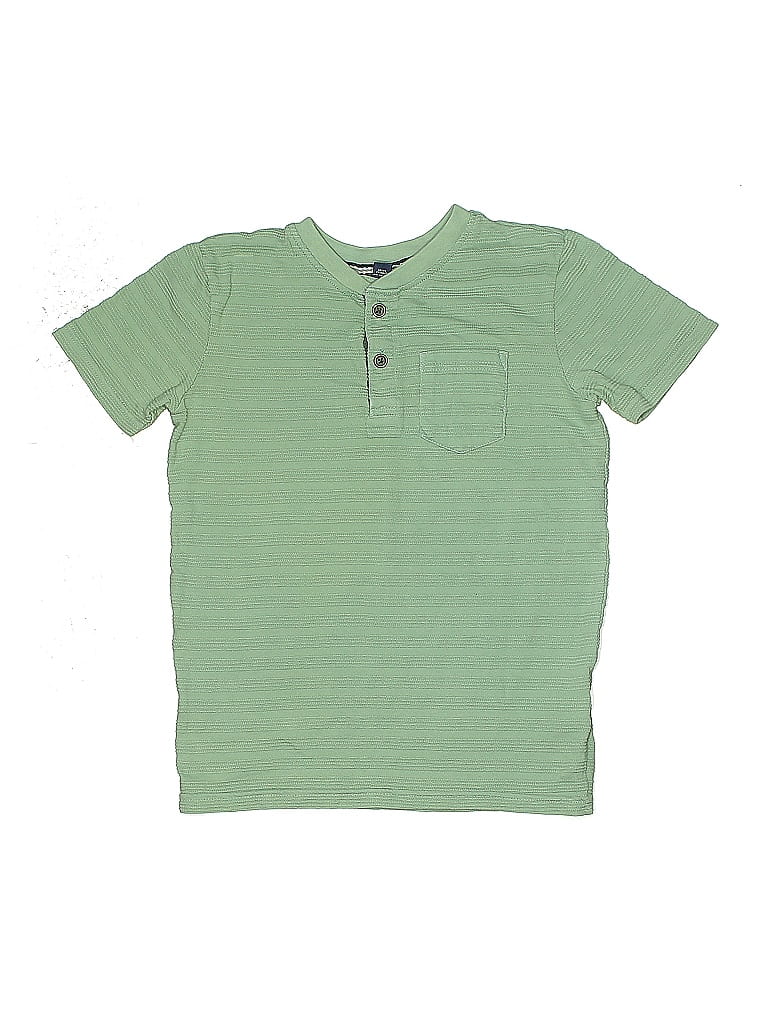 Pre-owned Px Kids' Short Sleeve Henley Shirt In Green