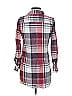 Coupé Collection Plaid Burgundy Long Sleeve Button-Down Shirt Size S - photo 2