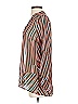 CAbi 100% Polyester Stripes Brown 3/4 Sleeve Blouse Size XS - photo 5