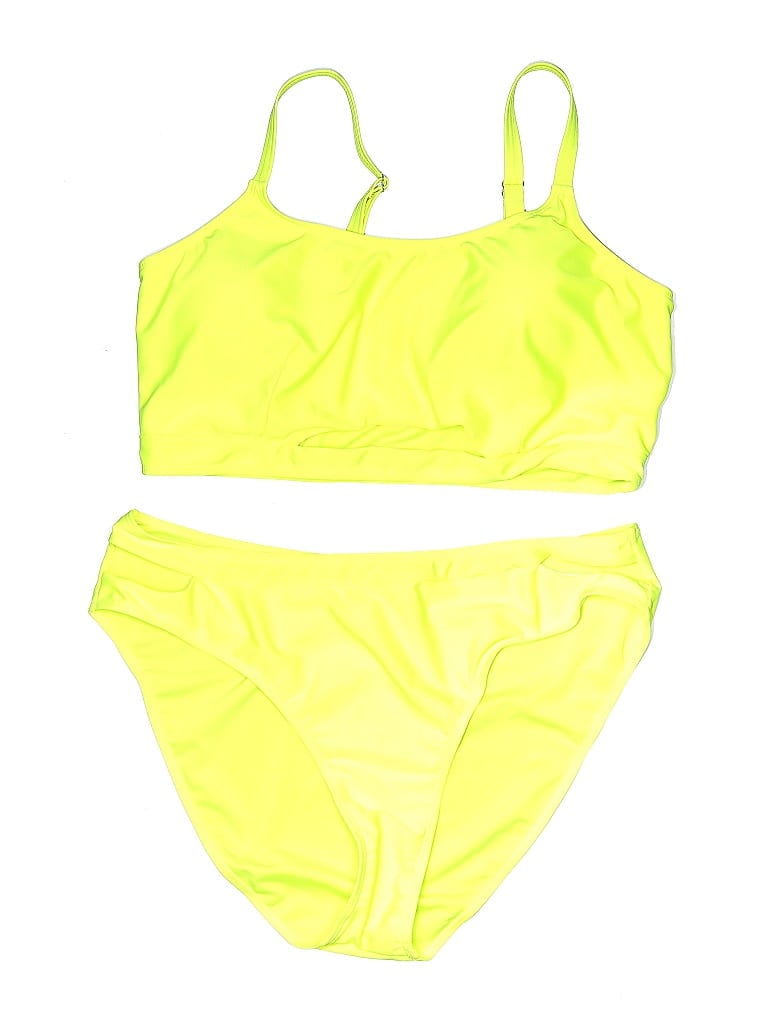 Pre-owned Shein Two Piece Swimsuit In Yellow
