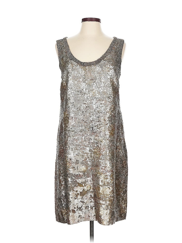 Pre-owned Tory Burch Cocktail Dress In Silver