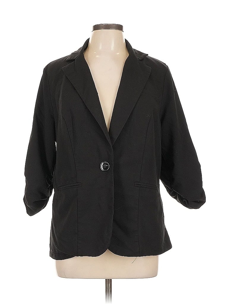 Pre-owned Torrid Blazer Jacket In Black