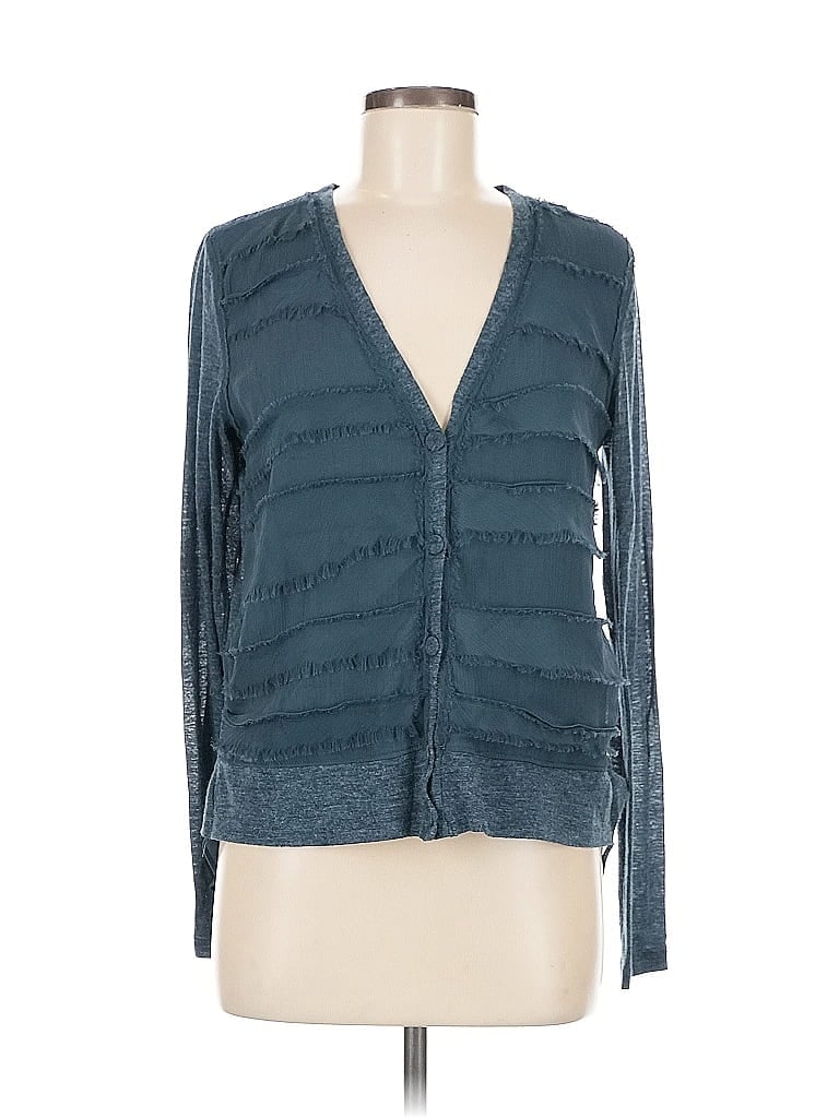 Pre-owned Vanessa Virginia Long Sleeve Blouse In Blue